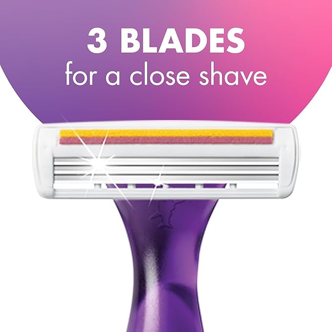 BIC Soleil 3 Disposable Razor for Women, 10 Count
