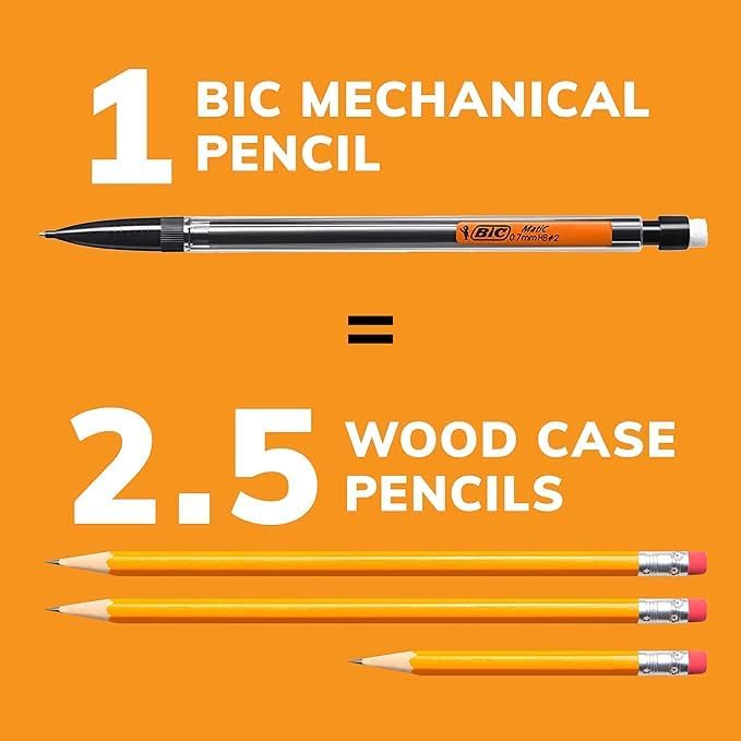 BIC Xtra Smooth Mechanical Pencils, 40-Count Black