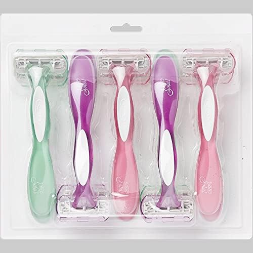 BIC Soleil 3 Sensitive Womens Disposable Razors, 10-Pack, Aloe Vera